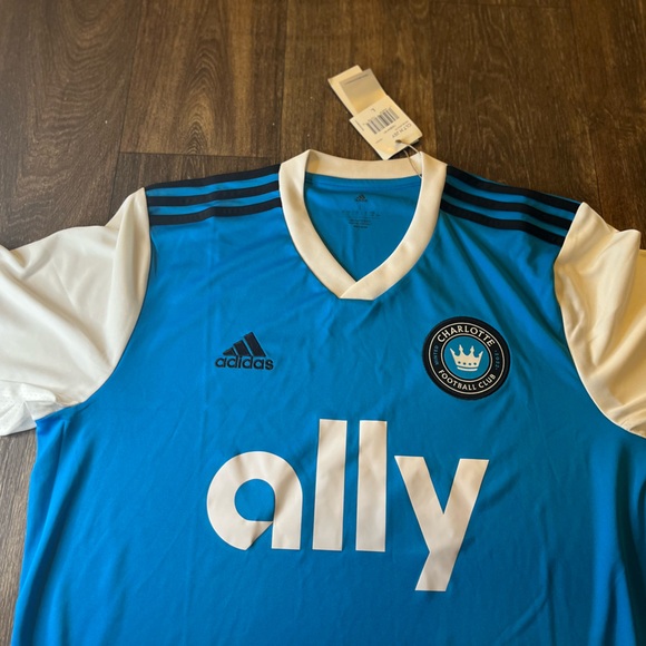 Adidas ORIGINALS 2022-2023 CHARLOTTE FC HOME SOCCER JERSEY - Picture 8 of 8